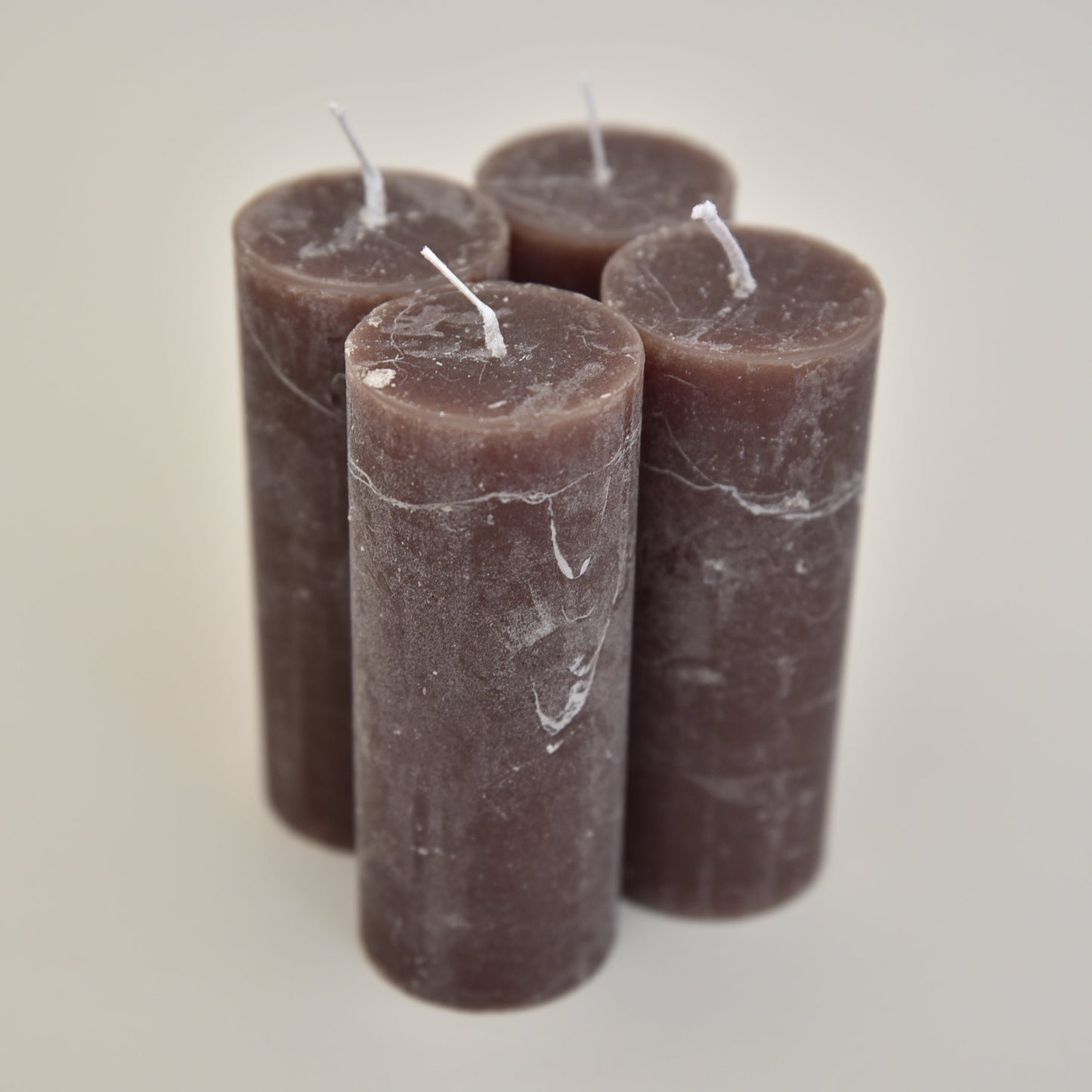 Rustic pillar candle