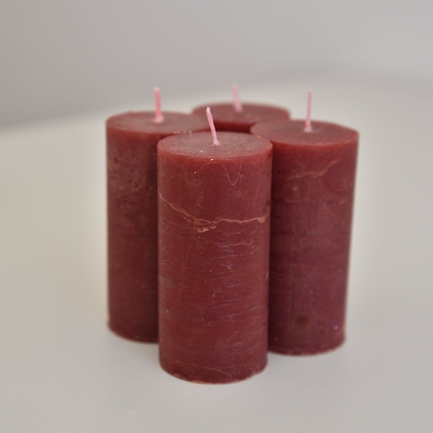 Rustic pillar candle