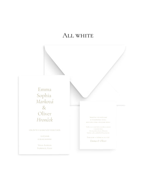 aura - svadobné tlačoviny