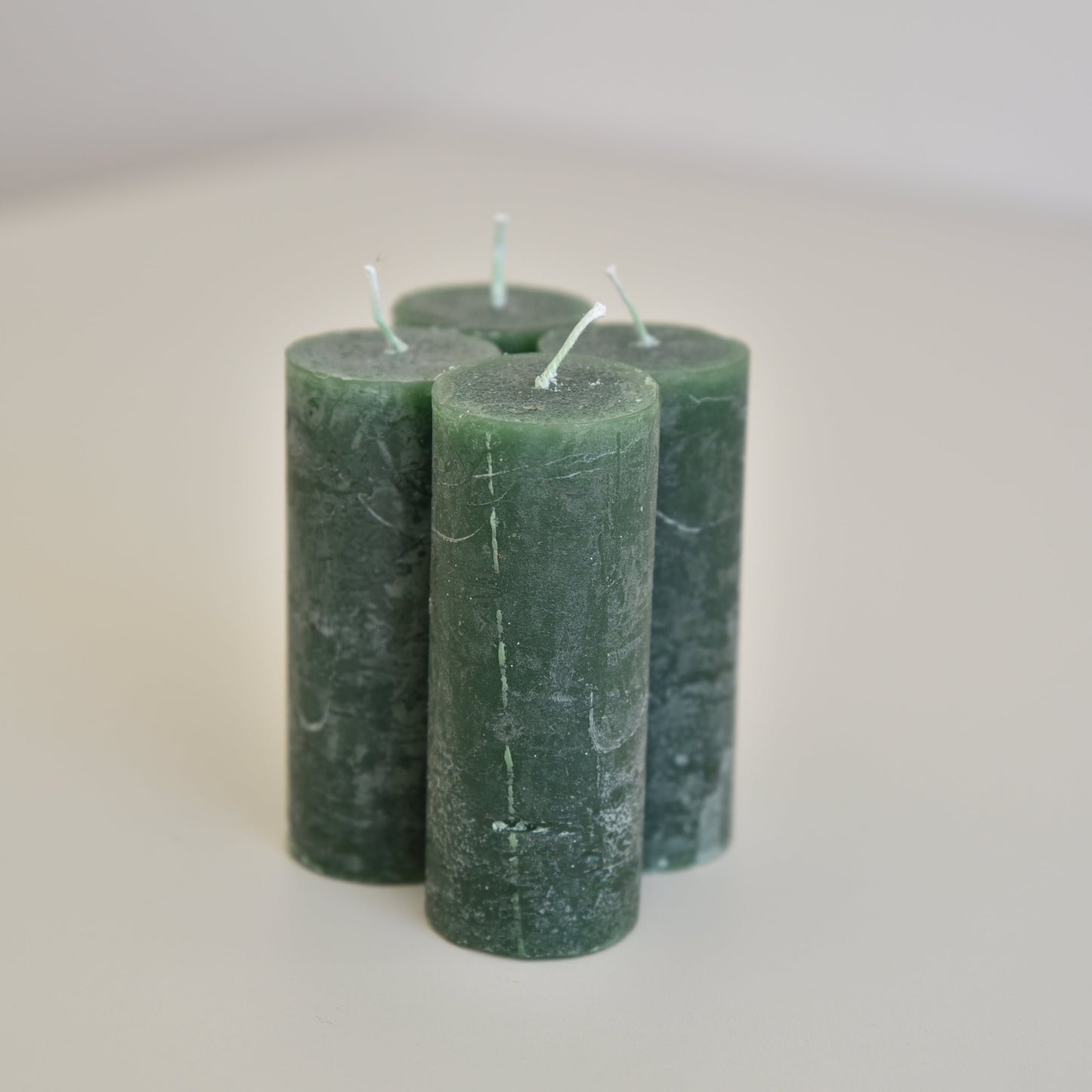 Rustic pillar candle