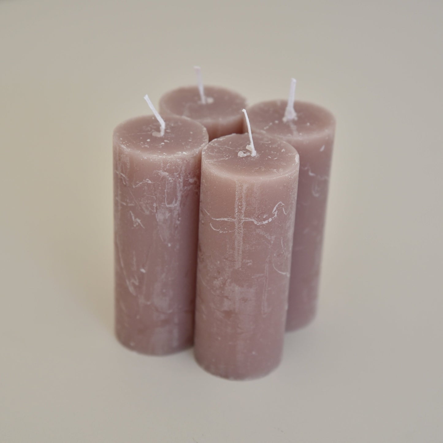 Rustic pillar candle