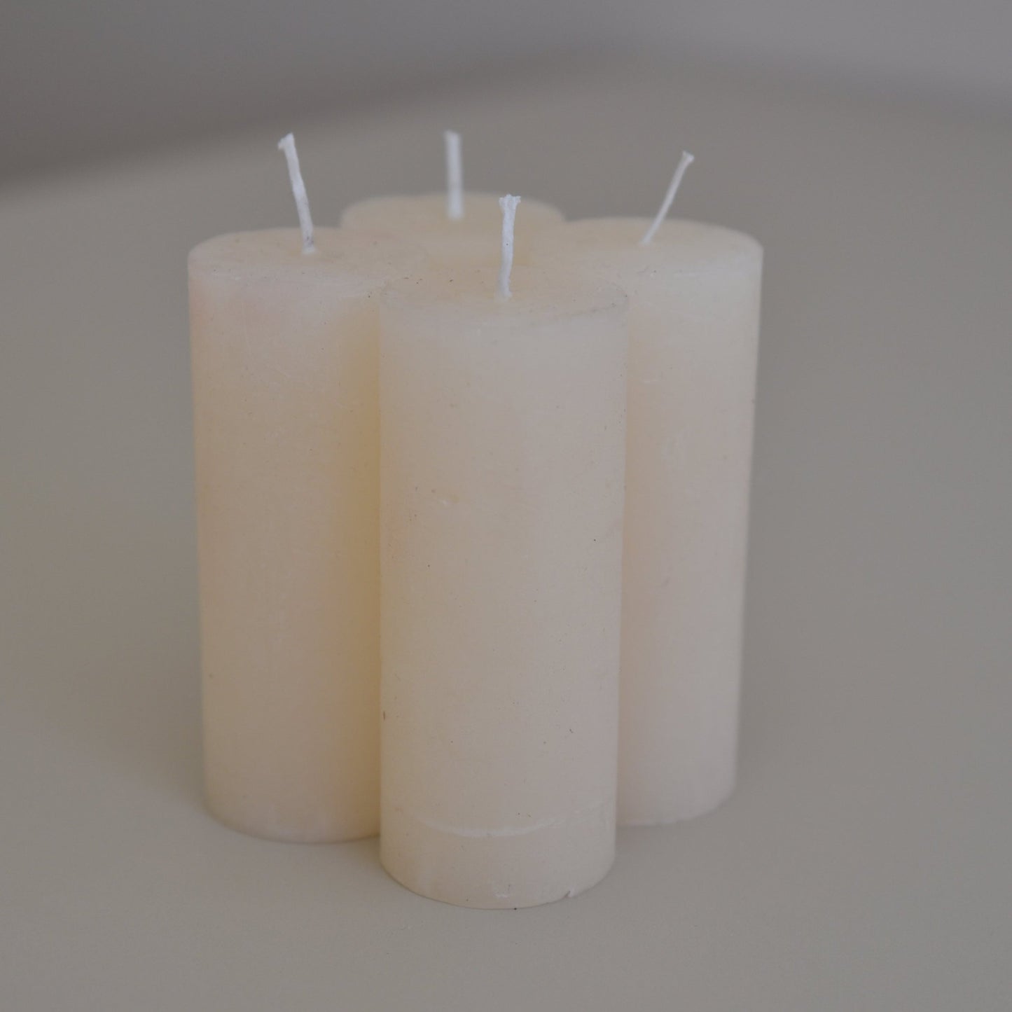 Rustic pillar candle