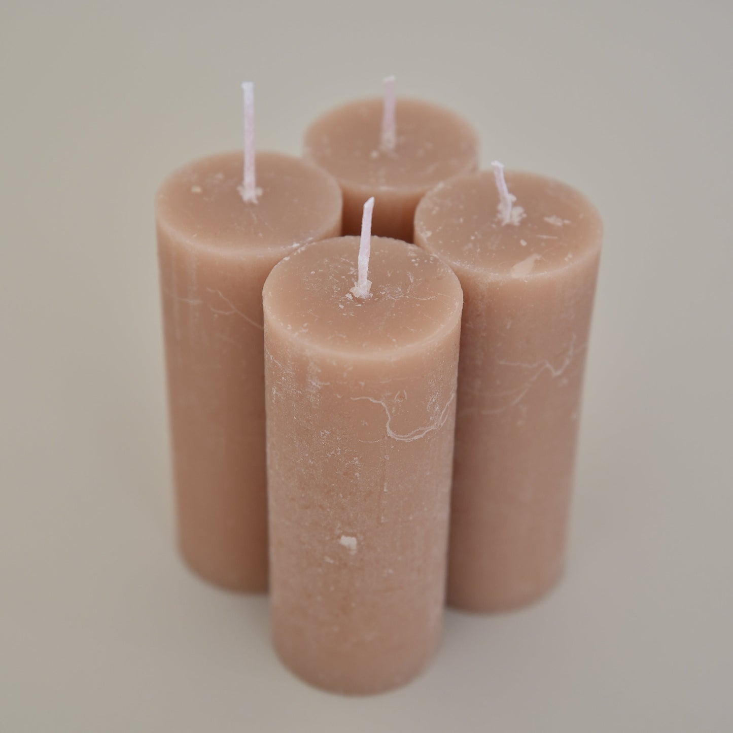 Rustic pillar candle