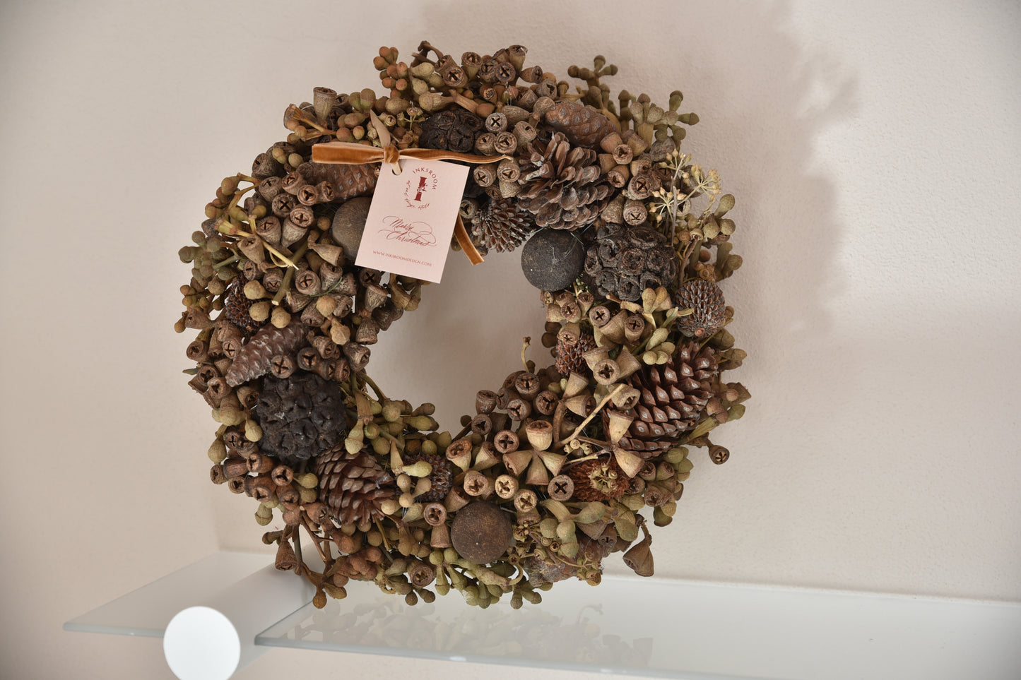 Natural wreath - Pine cone wreath