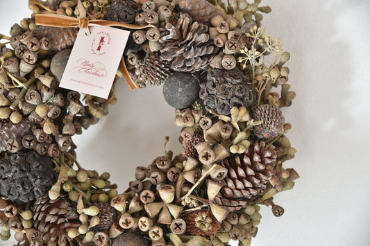 Natural wreath - Pine cone wreath