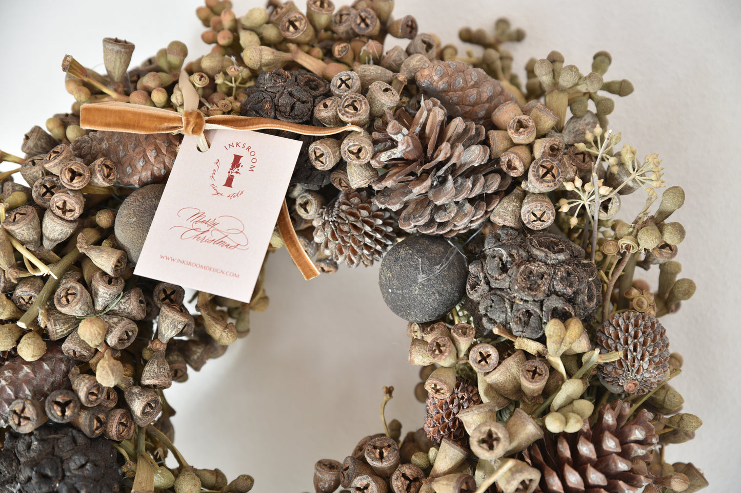 Natural wreath - Pine cone wreath