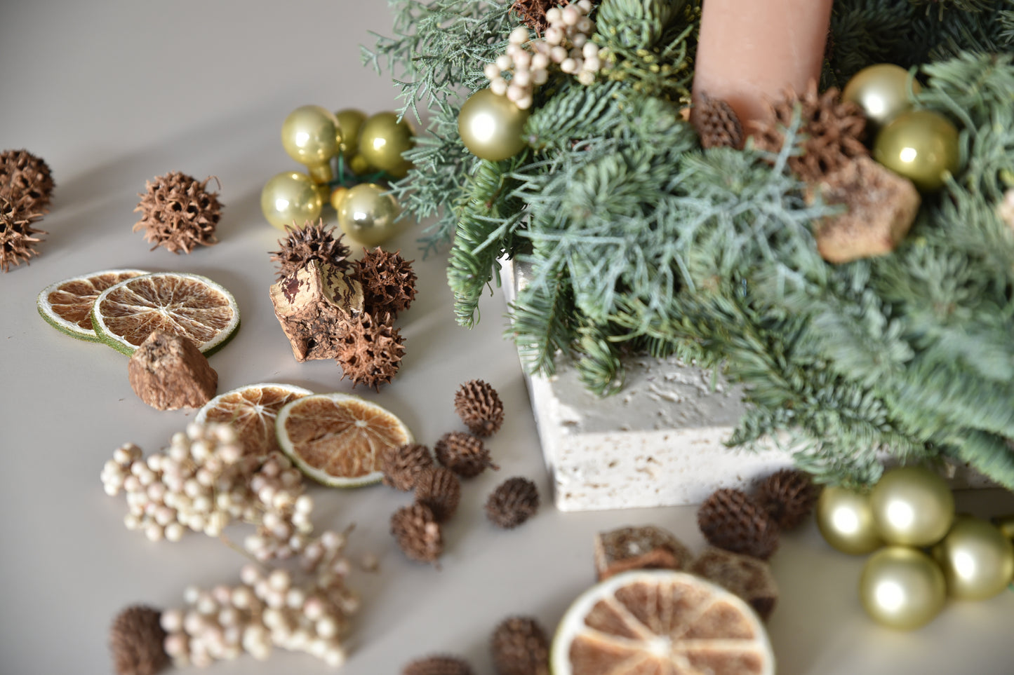 DIY Advent Wreath - nature