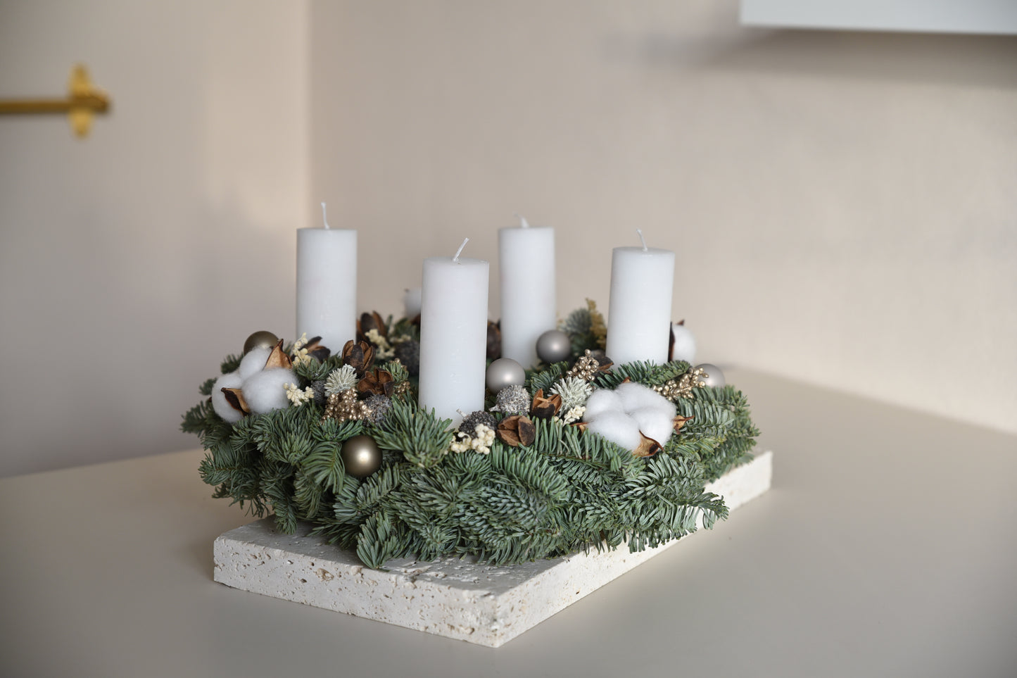 DIY Advent Wreath - winter