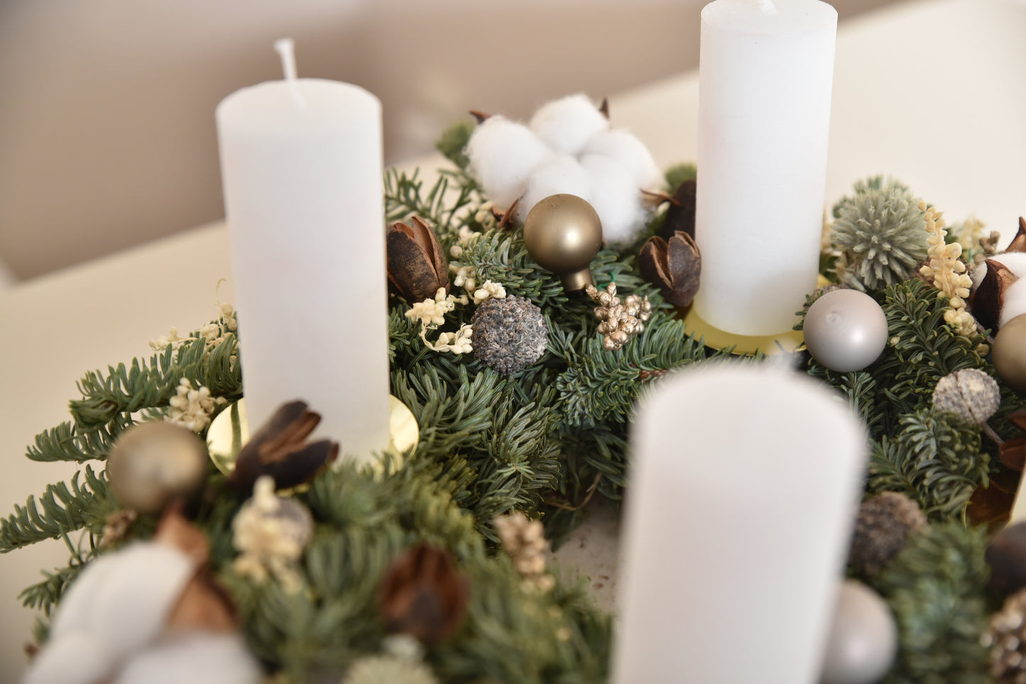 DIY Advent Wreath - winter