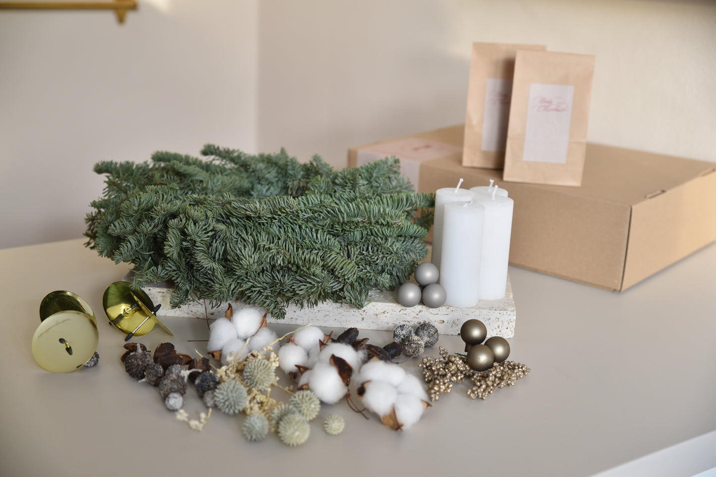 DIY Advent Wreath - winter