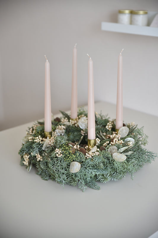 Advent wreath - amber modern