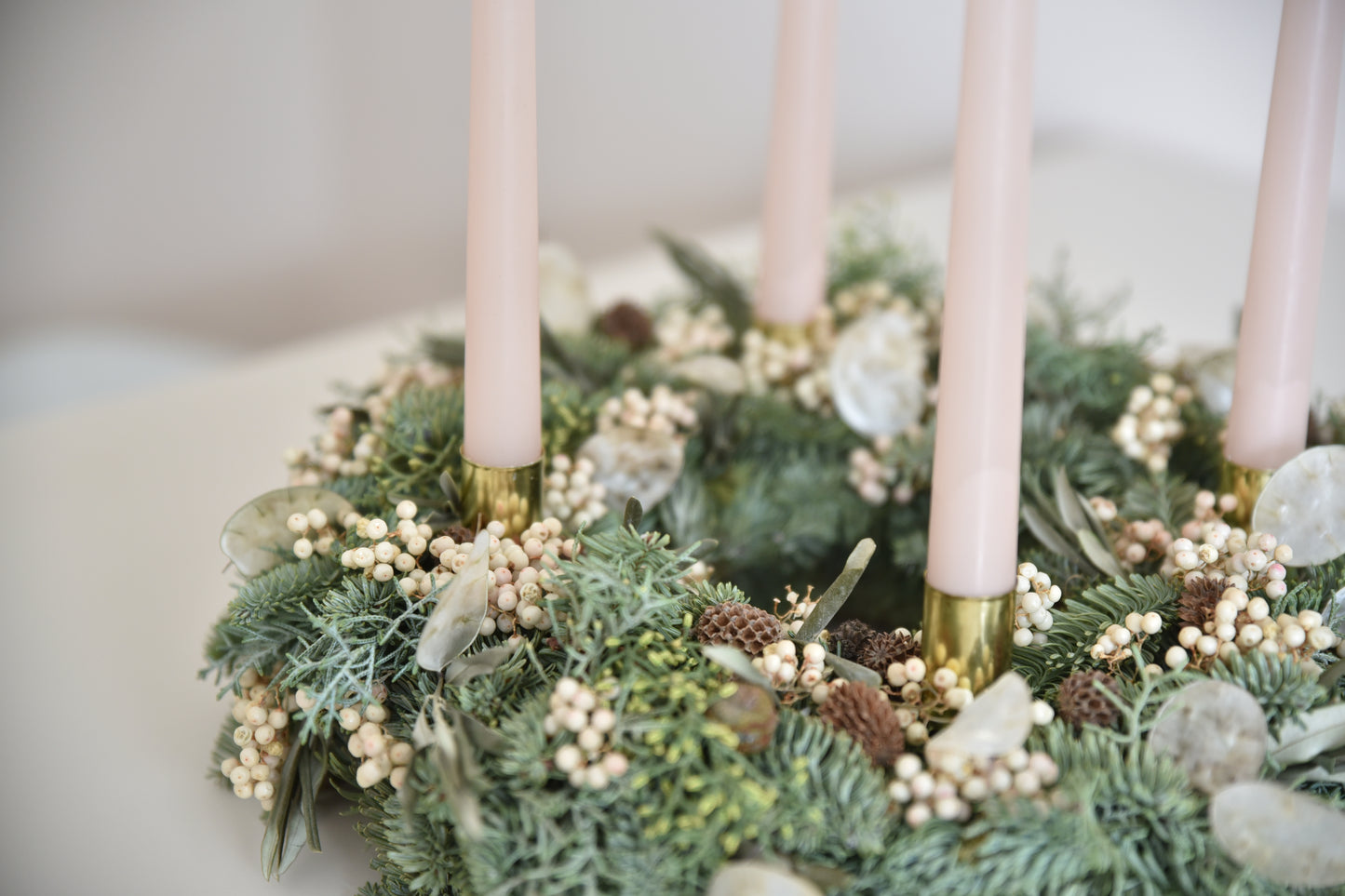 Advent wreath - amber modern