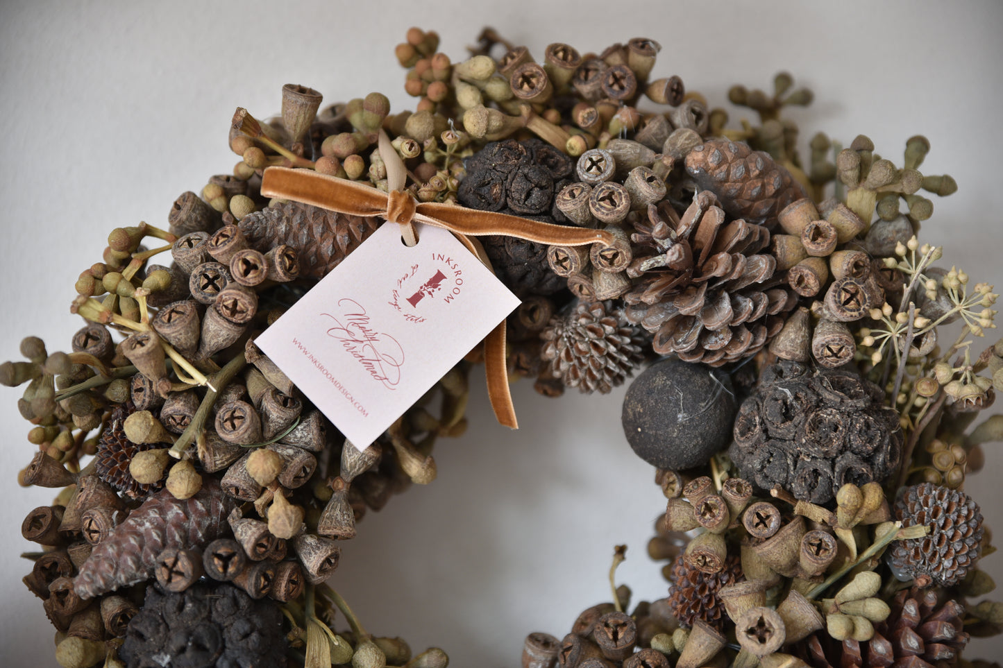 Natural wreath - Pine cone wreath